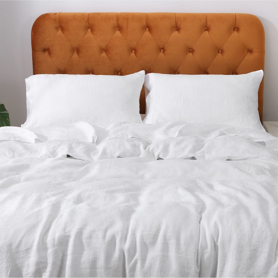 Image 717546_WHT.jpg, Product 717-546 / Price $1,259.99 - $1,599.99, Highland Feather Graz Hungarian White Goose Down Duvet and French Linen Duvet Cover from Highland Feather on TSC.ca's Home & Garden department