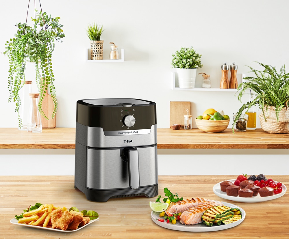 Air clearance fryer tfal