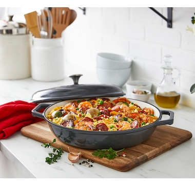 T-fal 3.5-Quart Enameled Cast-Iron Casserole