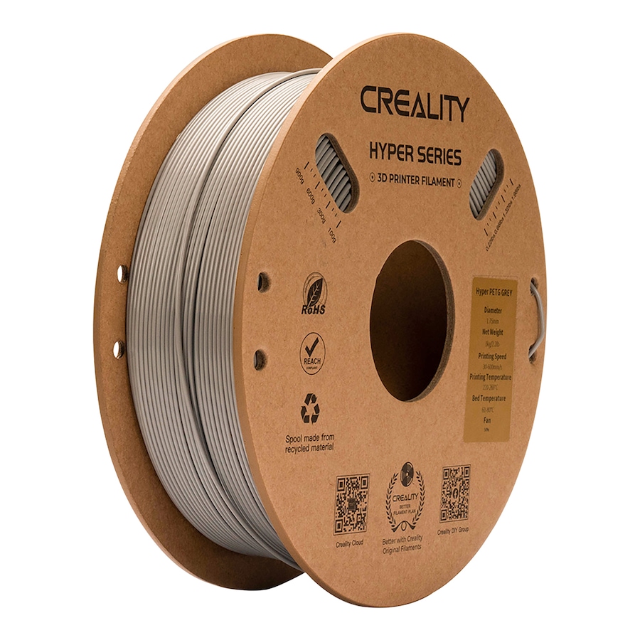 Image 717595.jpg, Product 717-595 / Price $29.99, Creality Hyper Series PETG 3D Printing Filament (1 kg, grey) from Creality on TSC.ca's Electronics department