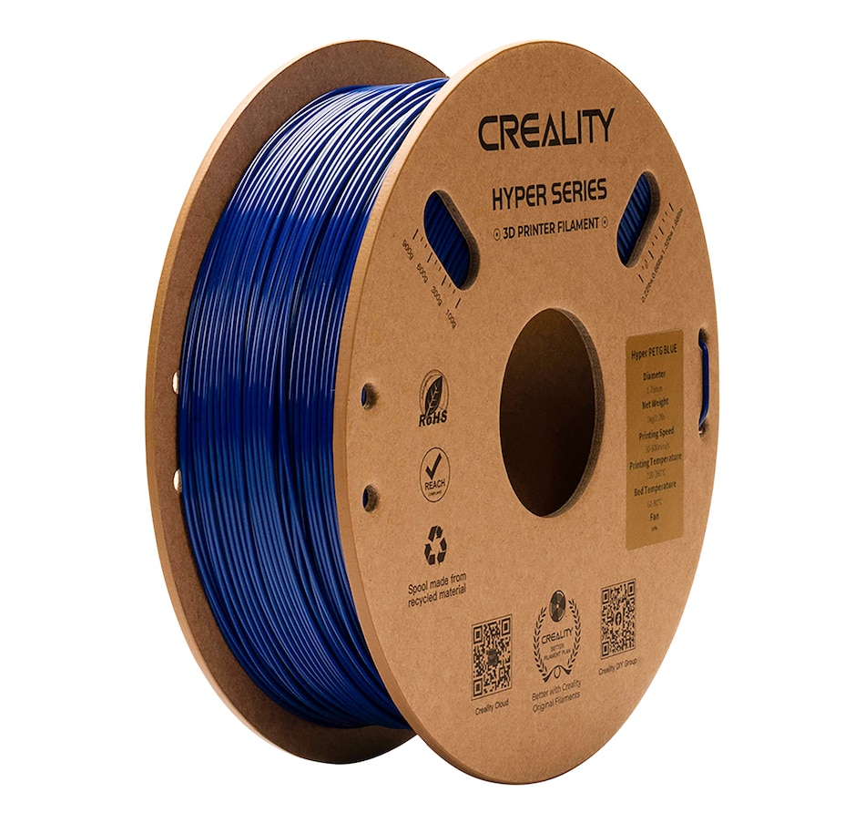 Image 717599.jpg, Product 717-599 / Price $29.99, Creality Hyper Series PETG 3D Printing Filament (1 kg, blue) from Creality on TSC.ca's Electronics department