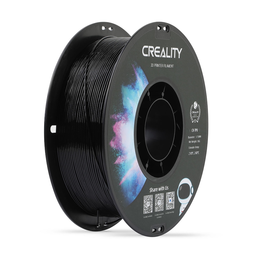 Image 717602.jpg, Product 717-602 / Price $39.99, Creality CR-TPU 3D Printing Filament (1 kg, black) from Creality on TSC.ca's Electronics department