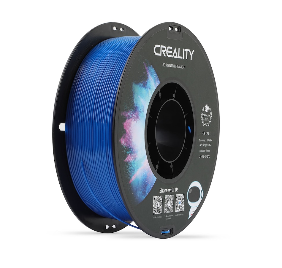 Image 717604.jpg, Product 717-604 / Price $39.99, Creality CR-TPU 3D Printing Filament (1 kg, blue) from Creality on TSC.ca's Electronics department