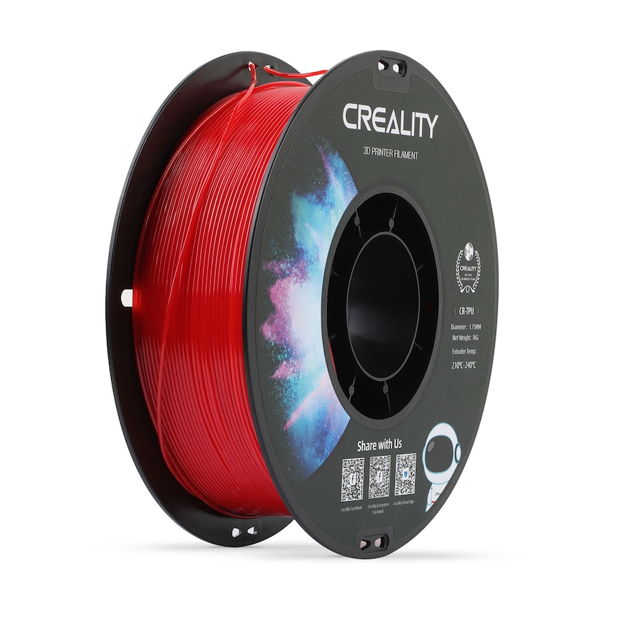 Image 717605.jpg, Product 717-605 / Price $39.99, Creality CR-TPU 3D Printing Filament (1 kg, red) from Creality on TSC.ca's Electronics department
