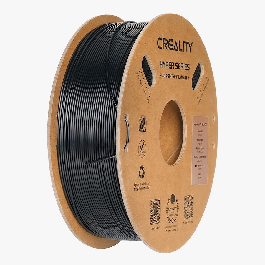 Image 717607.jpg, Product 717-607 / Price $29.99, Creality Hyper Series ABS 3D Printing Filament (1 kg, black) from Creality on TSC.ca's Electronics department