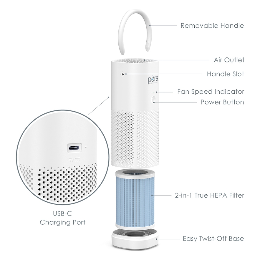 Image 717652_ALTMORE1.jpg, Product 717-652 / Price $69.99, Pure Enrichment Purezone Mini Portable Air Purifier from Pure Enrichment on TSC.ca's Home & Garden department