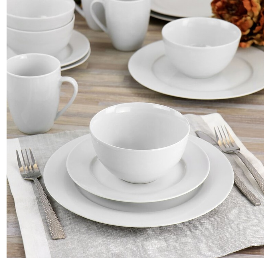 Image 717698_ALTMORE3.jpg, Product 717-698 / Price $54.99, Gibson Home Classic Pearl Rim 16-Piece Fine Ceramic Dinnerware Set from Gibson Dinnerware on TSC.ca's Kitchen department