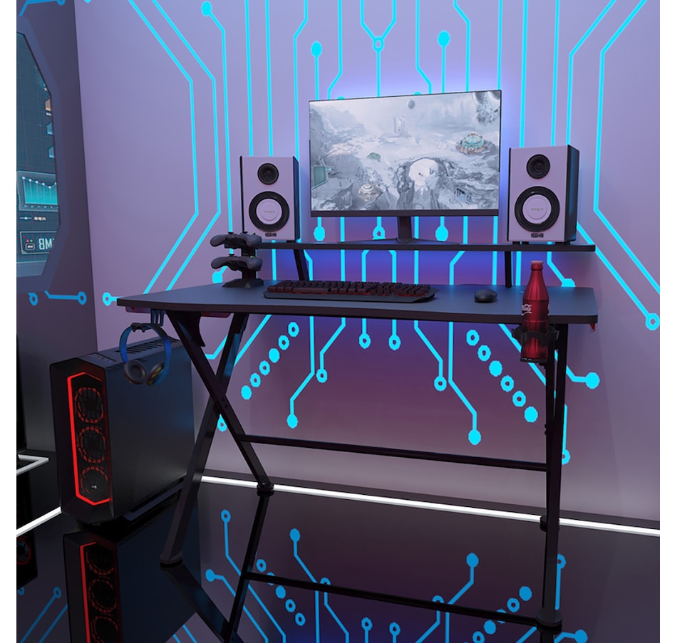 Image 717731_ALTMORE4.jpg, Product 717-731 / Price $449.99, Highmore Raid Fixed Gaming Desk from Highmore on TSC.ca's Toys & Hobbies department