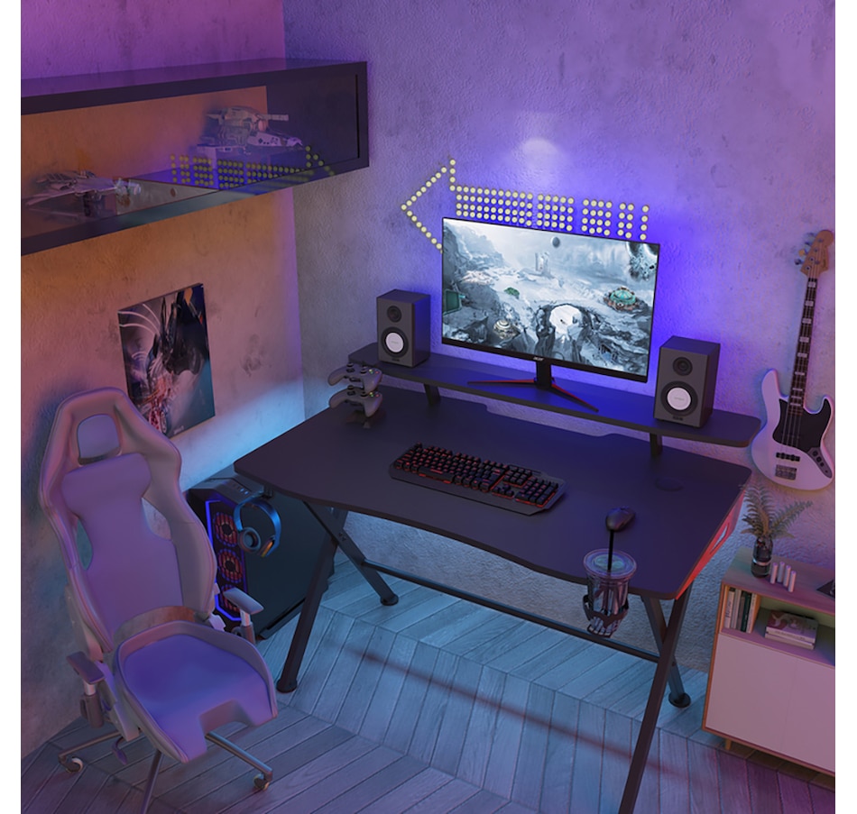 Image 717731_ALTMORE5.jpg, Product 717-731 / Price $449.99, Highmore Raid Fixed Gaming Desk from Highmore on TSC.ca's Toys & Hobbies department