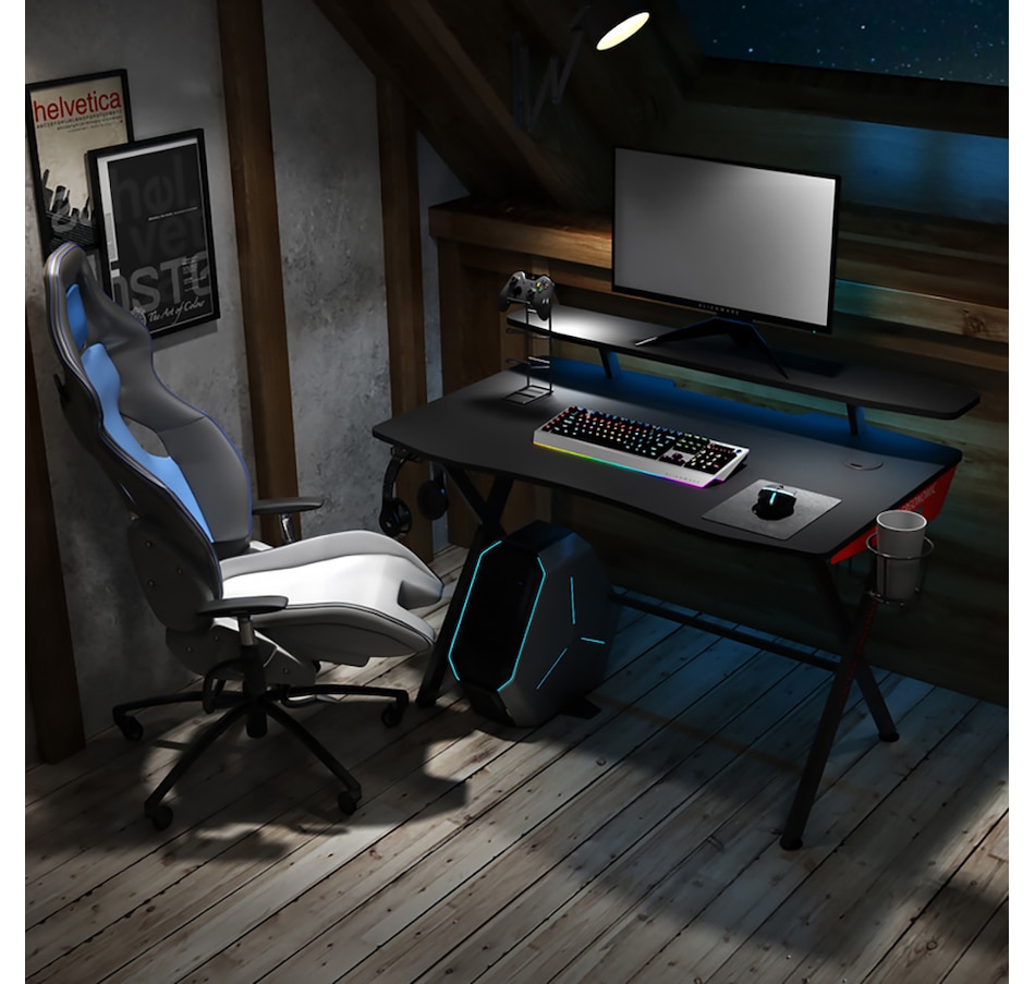 Image 717731_ALTMORE6.jpg, Product 717-731 / Price $449.99, Highmore Raid Fixed Gaming Desk from Highmore on TSC.ca's Toys & Hobbies department