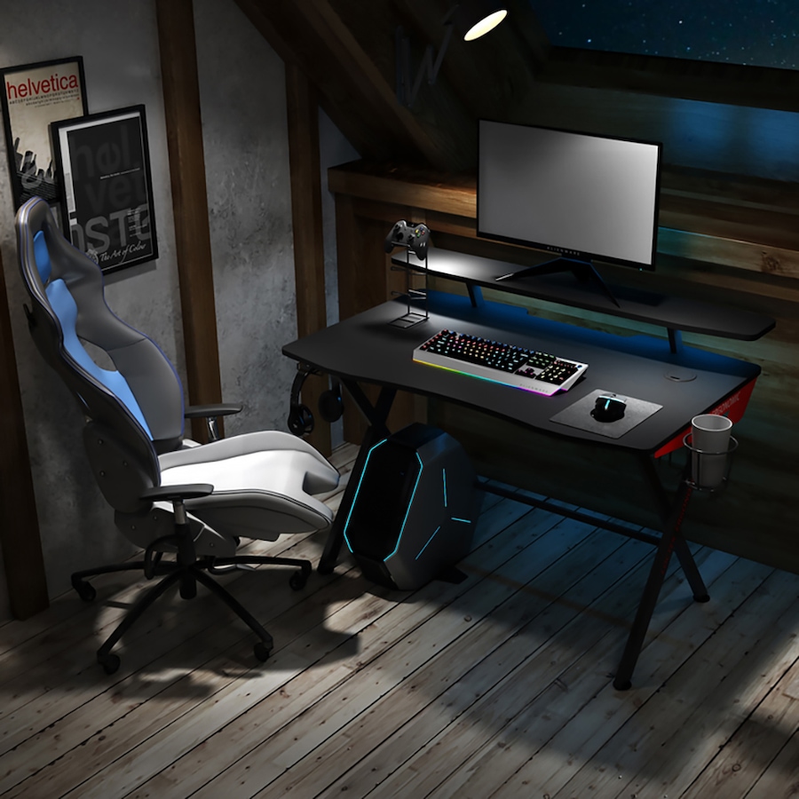Image 717731_ALTMORE6.jpg, Product 717-731 / Price $449.99, Highmore Raid Fixed Gaming Desk from Highmore on TSC.ca's Toys & Hobbies department