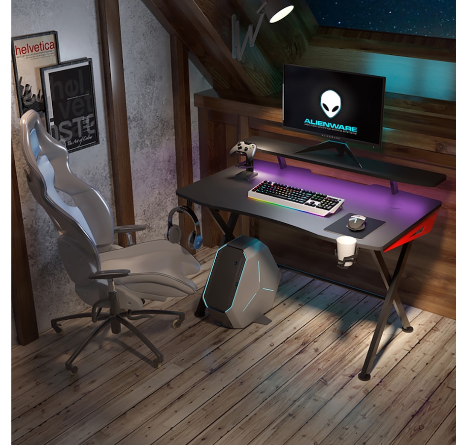 Image 717731_ALTMORE8.jpg, Product 717-731 / Price $449.99, Highmore Raid Fixed Gaming Desk from Highmore on TSC.ca's Toys & Hobbies department