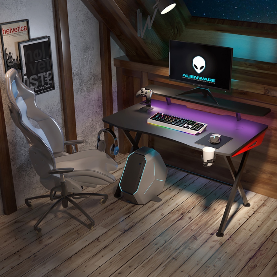 Image 717731_ALTMORE8.jpg, Product 717-731 / Price $449.99, Highmore Raid Fixed Gaming Desk from Highmore on TSC.ca's Toys & Hobbies department