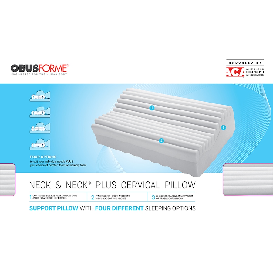 Image 717758_ALTMORE1.jpg, Product 717-758 / Price $84.99, Obusforme Neck and Neck Plus Cervical Pillow from ObusForme on TSC.ca's Home & Garden department