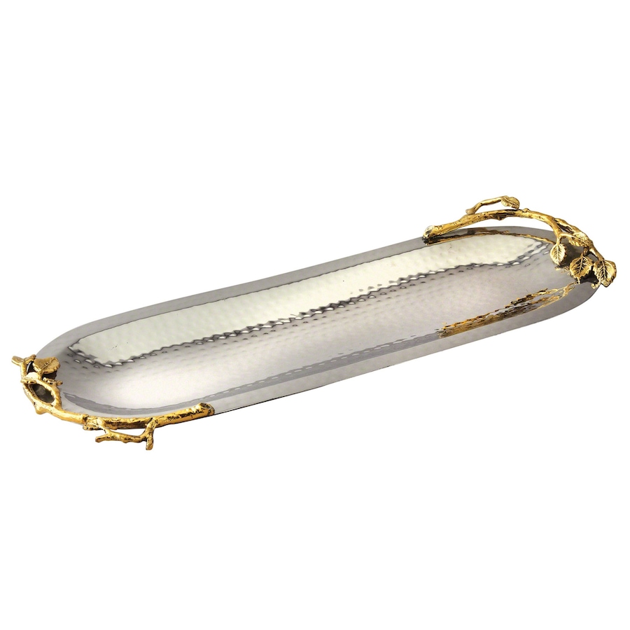 Image 717777.jpg, Product 717-777 / Price $53.99, Elegance Gilt Leaf Long Oval Dish from Elegance Tableware on TSC.ca's Kitchen department