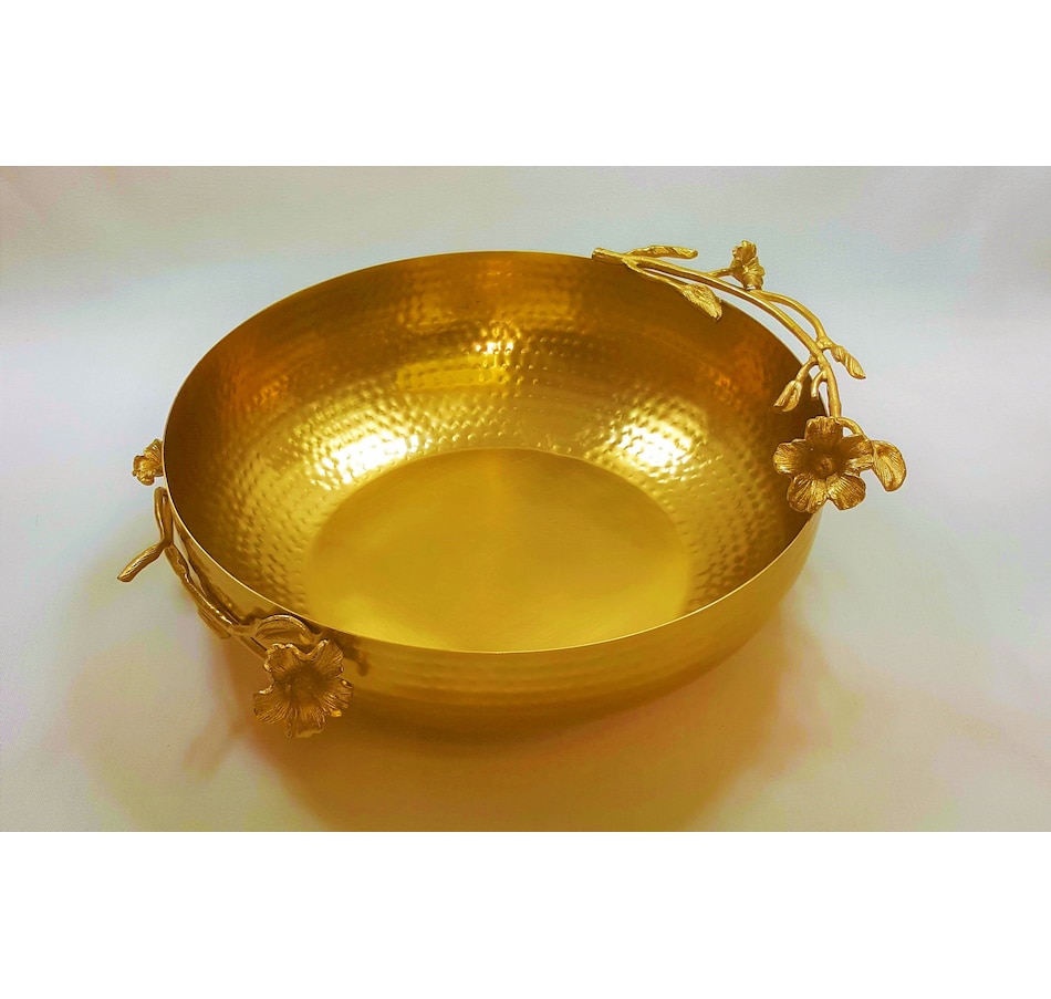 Image 717799.jpg, Product 717-799 / Price $270.00, Elegance Eldora Salad Bowl - Satin Gold from Elegance Tableware on TSC.ca's Kitchen department
