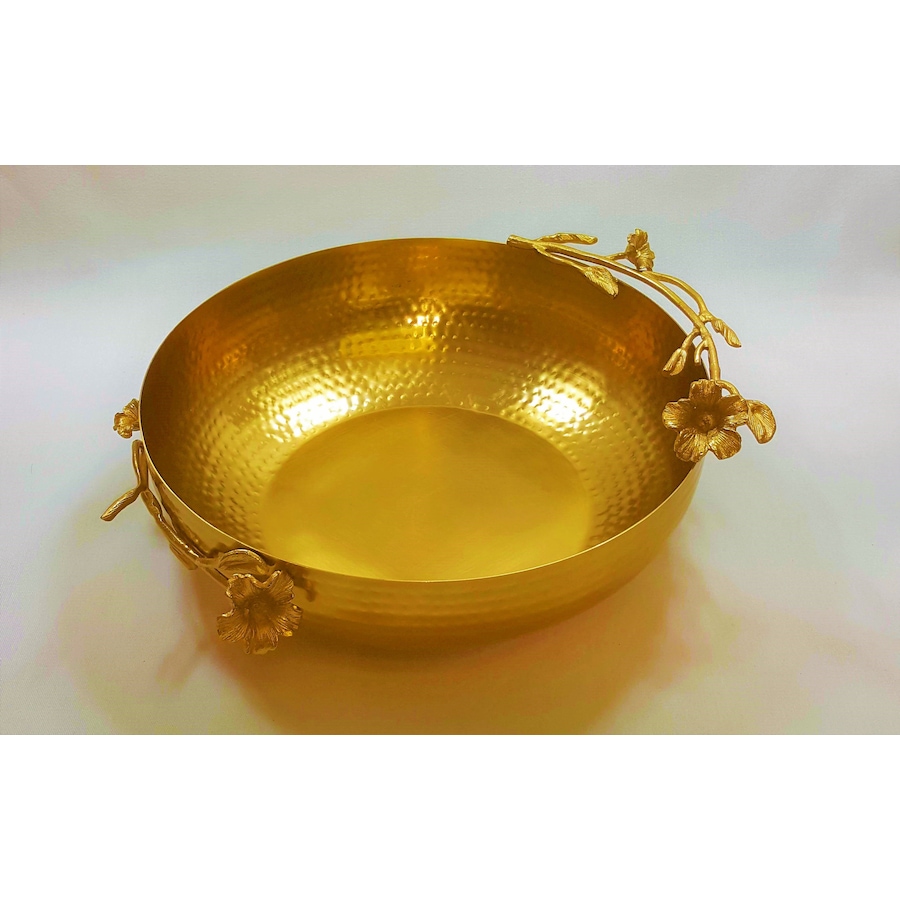 Image 717799.jpg, Product 717-799 / Price $270.00, Elegance Eldora Salad Bowl - Satin Gold from Elegance Tableware on TSC.ca's Kitchen department