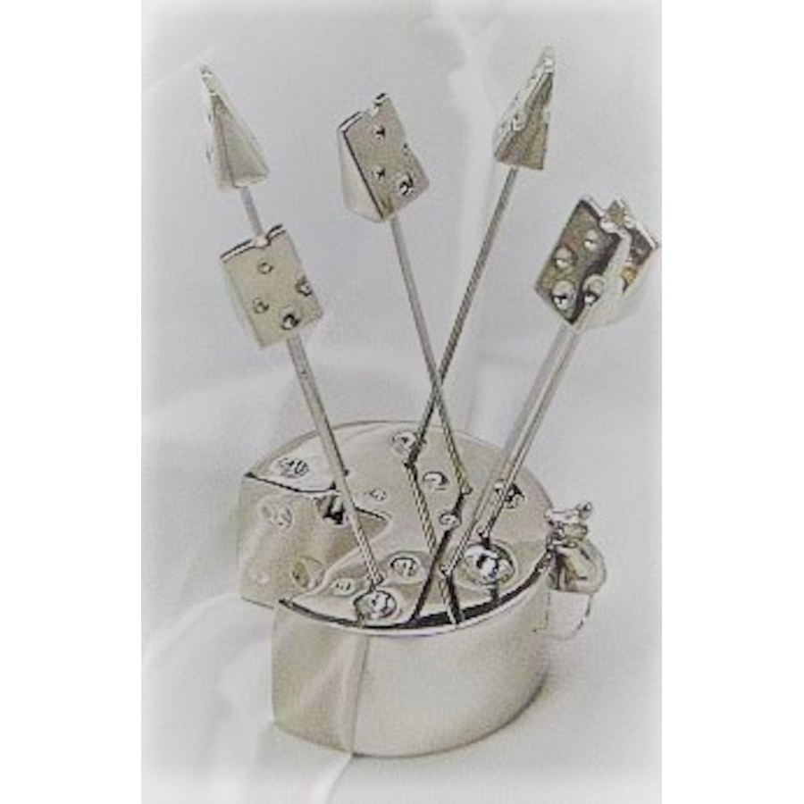 Image 717873.jpg, Product 717-873 / Price $35.99, Elegance Mice Cheese Picks with Crystals (Set of 6) from Elegance Tableware on TSC.ca's Kitchen department