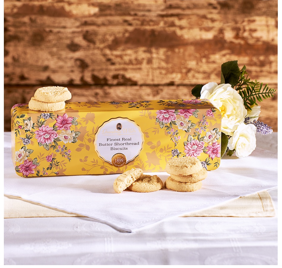 Image 717919_ALTMORE2.jpg, Product 717-919 / Price $26.99, Grandma Wild's Victorian Floral Tin with Buttery Shortbread (150 g) from Dolce & Gourmando on TSC.ca's Kitchen department