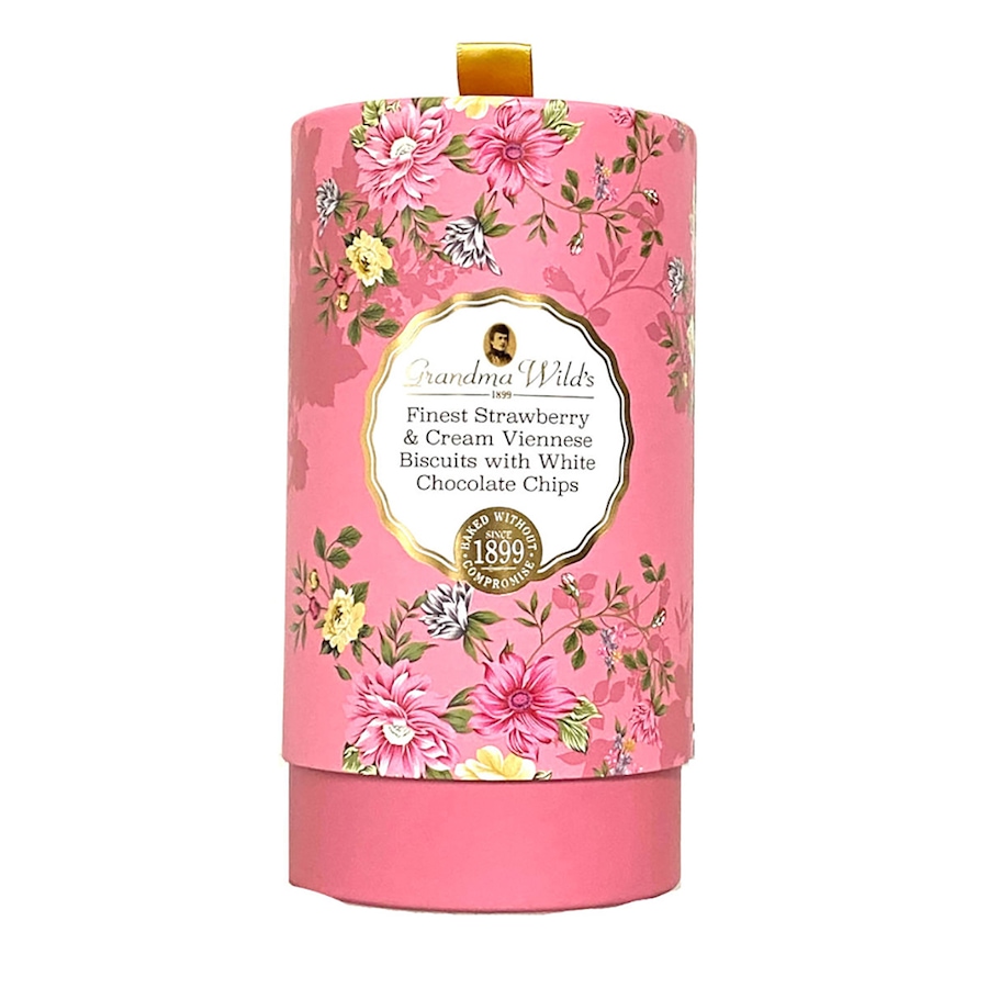 Image 717921.jpg, Product 717-921 / Price $21.95, Grandma Wild's Victorian Floral Tube with Strawberry And Cream With White Chocolate Chips Biscuit (150g) from Dolce & Gourmando on TSC.ca's Kitchen department