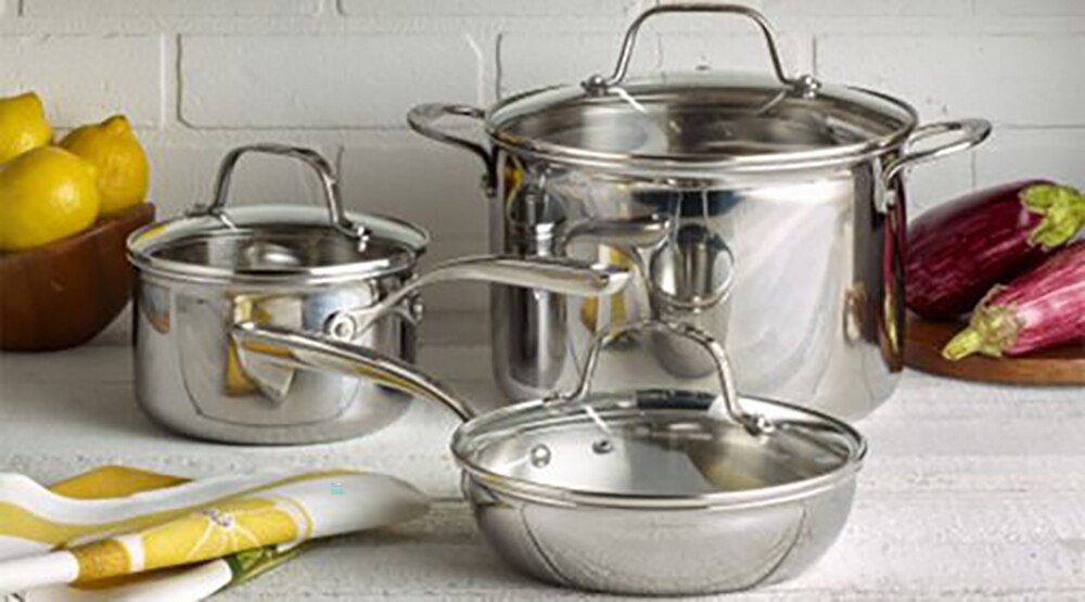 Lagostina 12-Piece 3-Ply Stainless Steel Cookware Set