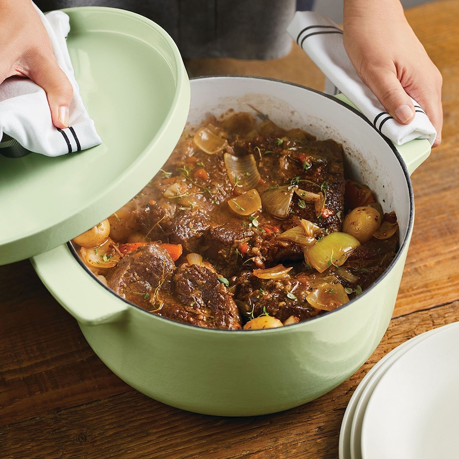 Image 717951_ALTMORE1.jpg, Product 717-951 / Price $249.99, KitchenAid 6-Quart Enamelled Cast-Iron Round Dutch Oven with Lid (pistachio) from KitchenAid on TSC.ca's Kitchen department