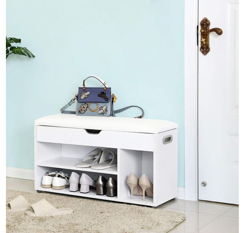 Image 718020_ALTMORE2.jpg, Product 718-020 / Price $109.99, Boutique Home Modern White Shoe Bench with Padded Seat and Storage from Boutique Home on TSC.ca's Home & Garden department