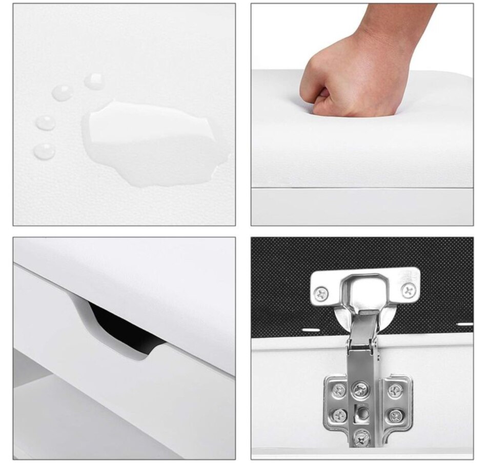 Image 718020_ALTMORE4.jpg, Product 718-020 / Price $109.99, Boutique Home Modern White Shoe Bench with Padded Seat and Storage from Boutique Home on TSC.ca's Home & Garden department