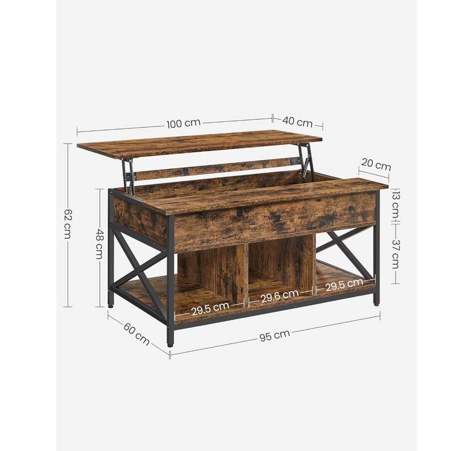 Image 718037_ALTMORE2.jpg, Product 718-037 / Price $179.99, Boutique Home Lift-Top Table Coffee Table for Living Room or Den with Open and Hidden Storage from Boutique Home on TSC.ca's Home & Garden department