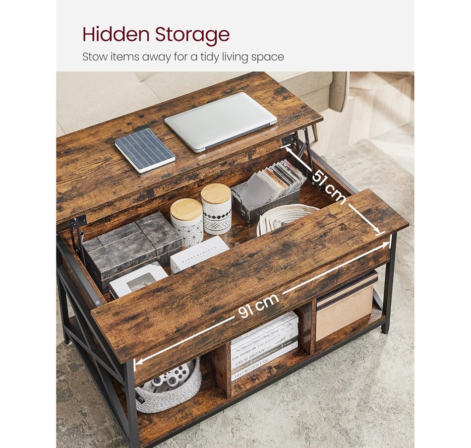 Image 718037_ALTMORE4.jpg, Product 718-037 / Price $179.99, Boutique Home Lift-Top Table Coffee Table for Living Room or Den with Open and Hidden Storage from Boutique Home on TSC.ca's Home & Garden department