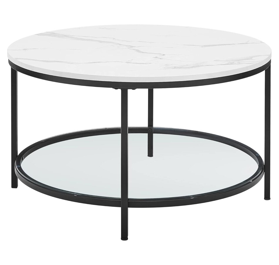 Image 718038.jpg, Product 718-038 / Price $129.99, Boutique Home Faux Marble White and Black Coffee Table from Boutique Home on TSC.ca's Home & Garden department