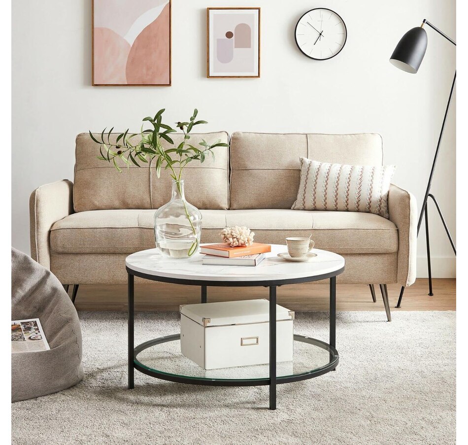 Image 718038_ALTMORE1.jpg, Product 718-038 / Price $129.99, Boutique Home Faux Marble White and Black Coffee Table from Boutique Home on TSC.ca's Home & Garden department