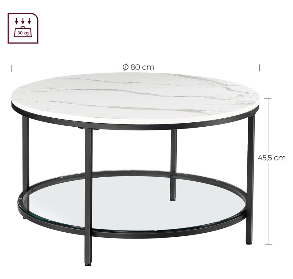 Image 718038_ALTMORE2.jpg, Product 718-038 / Price $129.99, Boutique Home Faux Marble White and Black Coffee Table from Boutique Home on TSC.ca's Home & Garden department