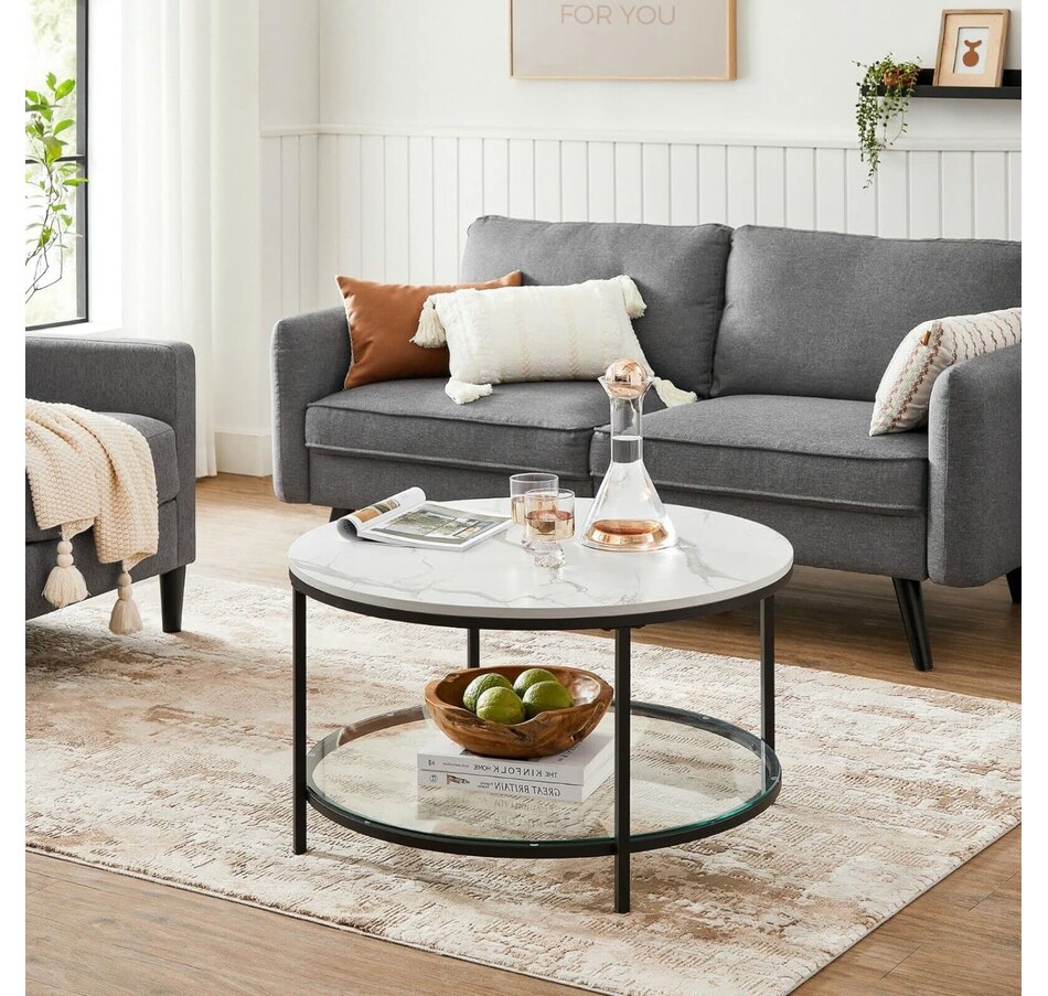 Image 718038_ALTMORE3.jpg, Product 718-038 / Price $129.99, Boutique Home Faux Marble White and Black Coffee Table from Boutique Home on TSC.ca's Home & Garden department