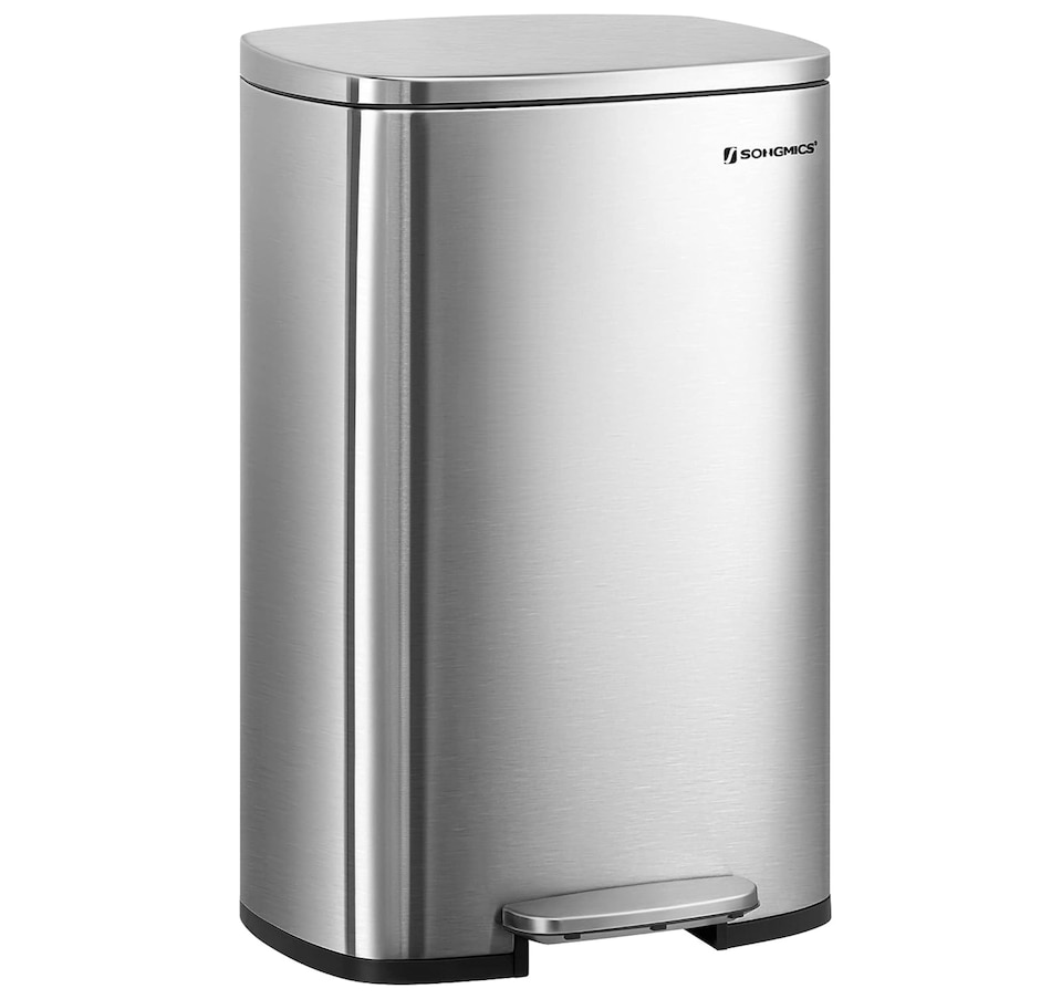 Image 718047.jpg, Product 718-047 / Price $149.99, Boutique Home 49-Litre Stainless Steel Trash Can with Soft Close, Step-On Pedal and Removable Inner Bucket from Boutique Home on TSC.ca's Kitchen department