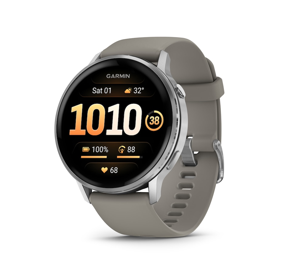 Image 718068_SIL.jpg, Product 718-068 / Price $769.99, Garmin Venu 4 GPS Smartwatch 45 mm with Silicone Band from Garmin on TSC.ca's Electronics department