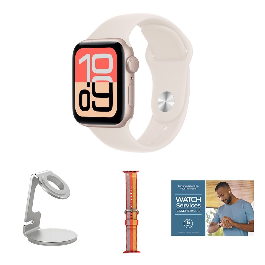 Image 718128_STAOE.jpg, Product 718-128 / Price $519.99, Apple Watch SE 3 GPS 40 mm S/M Bundle from Apple on TSC.ca's Electronics department
