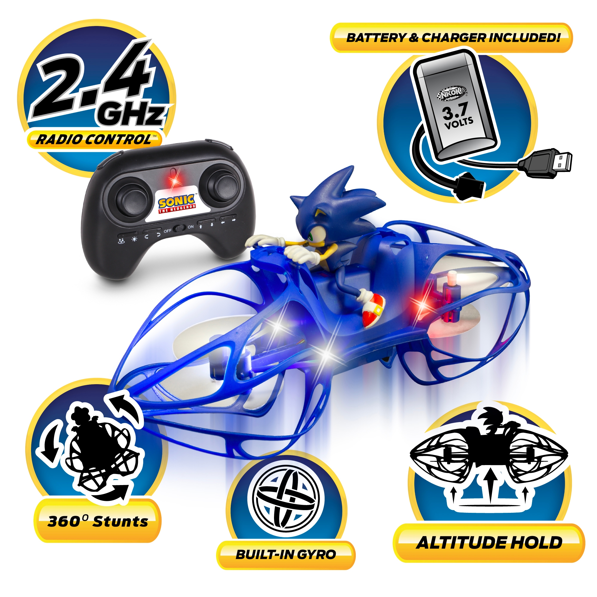 NKOK 2.4 Ghz Sonic Hoverbike - TSC.ca