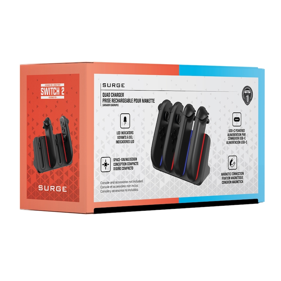 Image 718141_ALTMORE8.jpg, Product 718-141 / Price $29.99, Surge NS2A Quad Joy-Con Charge Dock from Surge on TSC.ca's Electronics department