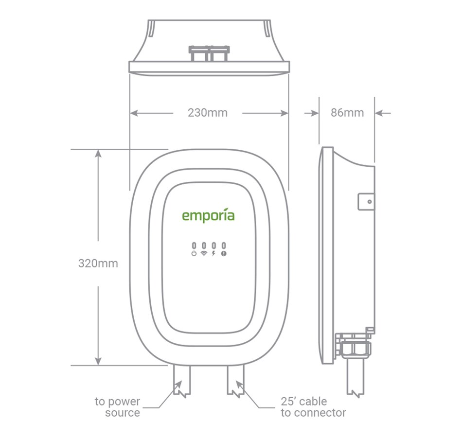 Image 718215_ALTMORE4.jpg, Product 718-215 / Price $669.99, The Emporia EV Charging Station on TSC.ca's Electronics department
