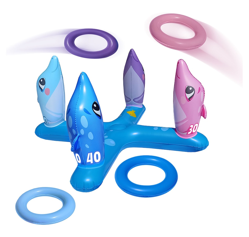 Image 718218.jpg, Product 718-218 / Price $19.99, Splash Buddies Inflatable Dolphin Ring Toss Game from Splash Buddies on TSC.ca's Home & Garden department