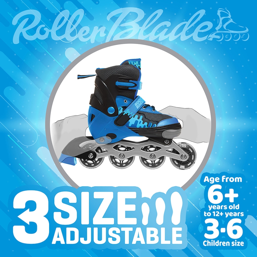 Image 718239_ALTMORE2.jpg, Product 718-239 / Price $79.99, Rugged Racer Kids Adjustable And Convertible Roller Blade And Ice Skate (Medium, Blue) from Rugged Racer on TSC.ca's Home & Garden department