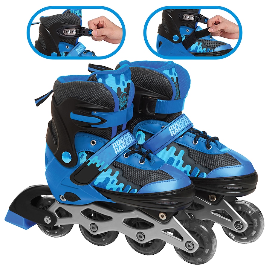 Image 718239_ALTMORE4.jpg, Product 718-239 / Price $79.99, Rugged Racer Kids Adjustable And Convertible Roller Blade And Ice Skate (Medium, Blue) from Rugged Racer on TSC.ca's Home & Garden department