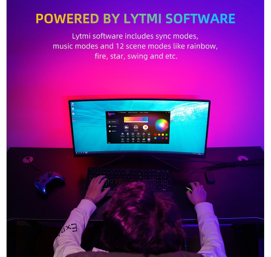 Image 718255_ALTMORE3.jpg, Product 718-255 / Price $89.99, Lytmi Screen Strip Light For Windows PC on TSC.ca's Home & Garden department