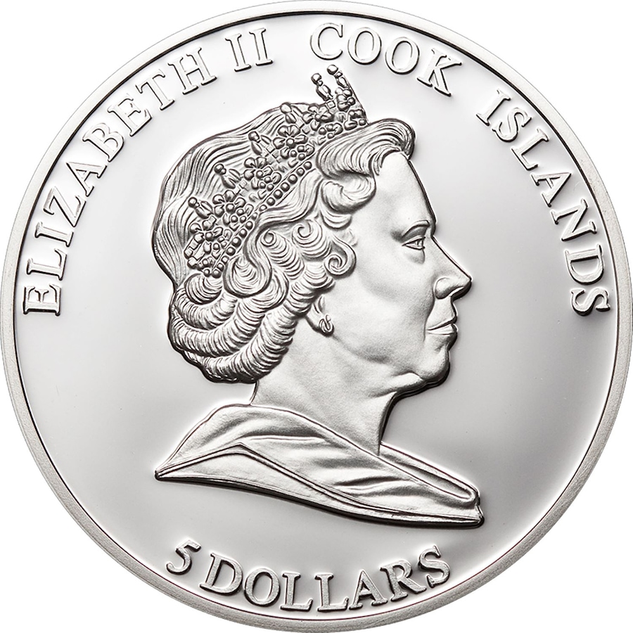 Image 718273_ALTMORE1.jpg, Product 718-273 / Price $119.95, 2010 $5 Faces from the Golden Age of Cinema Cook Islands Sterling Silver Coin - Ginger Rogers from Canadian Coin & Currency on TSC.ca's Coins department