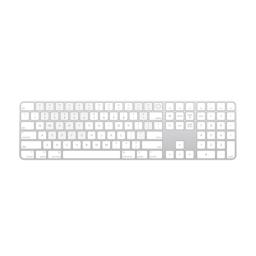 Image 718337.jpg, Product 718-337 / Price $279.99, Apple Magic Keyboard with Touch ID and Numeric Keypad (white keys) from Apple on TSC.ca's Electronics department