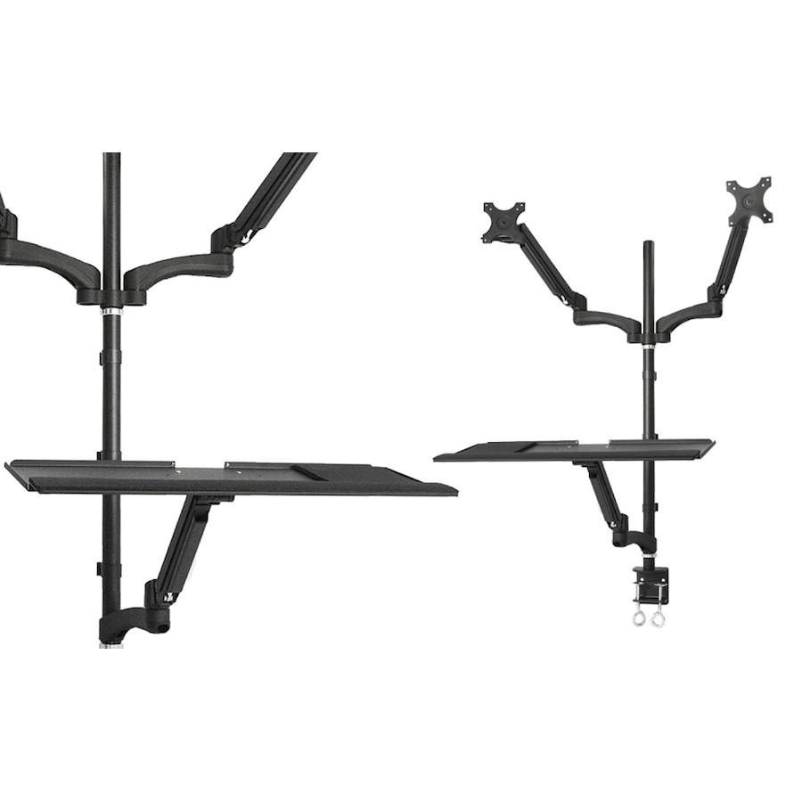 Image 718370.jpg, Product 718-370 / Price $299.99, TygerClaw Gas Spring Sit-Stand Workstation For Dual Monitors from Tygerclaw on TSC.ca's Electronics department