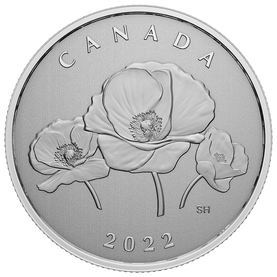 Image 718483_ALTMORE1.jpg, Product 718-483 / Price $44.95, 2022 $5 Remembrance Day Fine Silver Coin from Royal Canadian Mint (RCM) on TSC.ca's Coins department