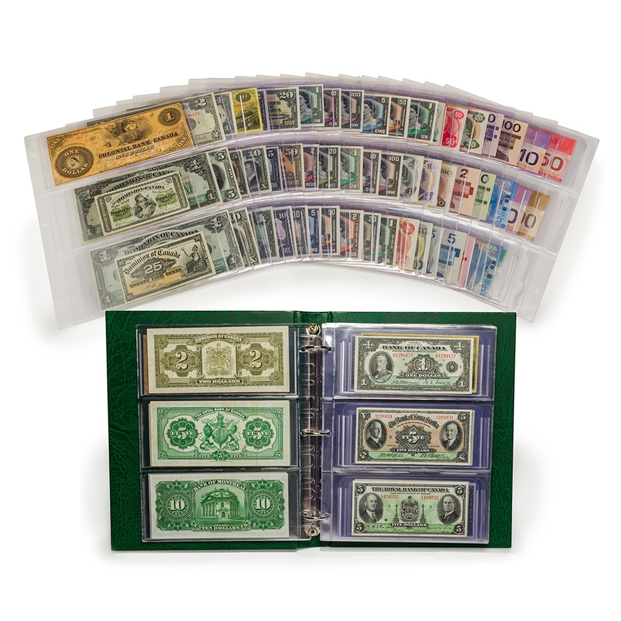 Image 718492.jpg, Product 718-492 / Price $5,995.00, 59-Piece Paper Money Collection from Pre-Confederation to 2006 from Canadian Coin & Currency on TSC.ca's Coins department