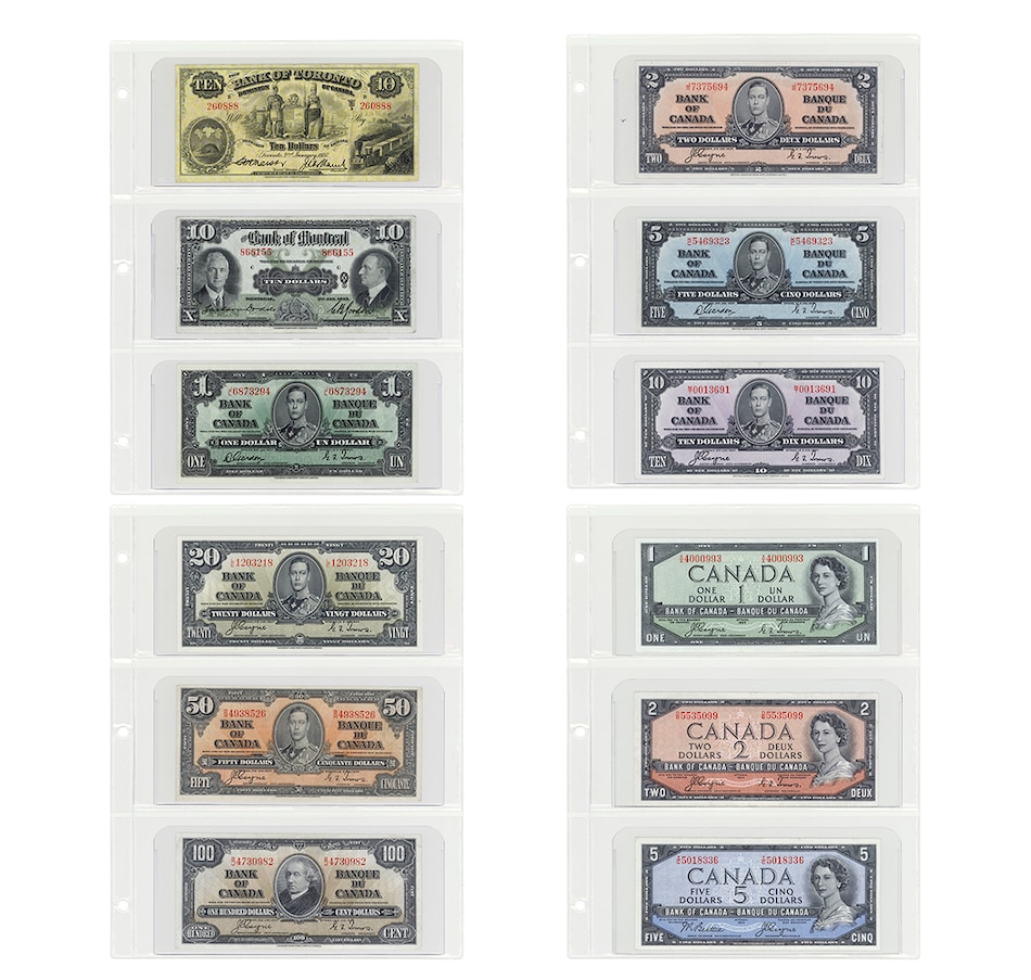 Image 718492_ALTMORE2.jpg, Product 718-492 / Price $5,995.00, 59-Piece Paper Money Collection from Pre-Confederation to 2006 from Canadian Coin & Currency on TSC.ca's Coins department